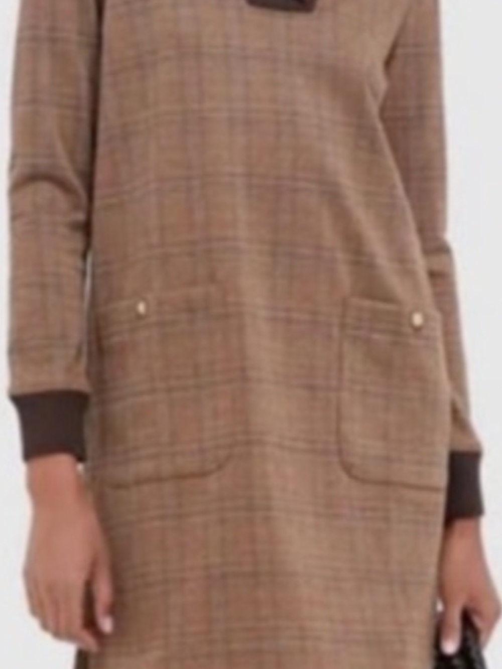 Tuckernuck Brown Plaid Emerson Dress size Small